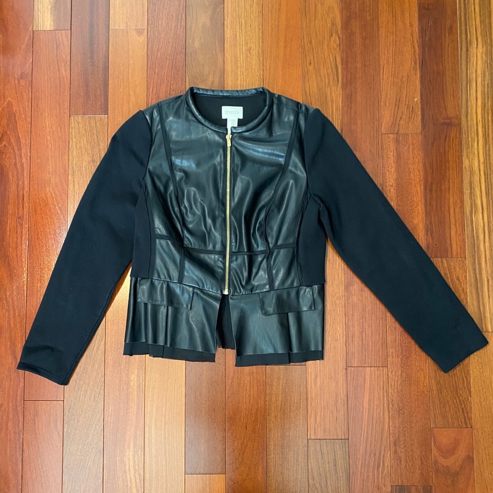Chico’s leather jacket